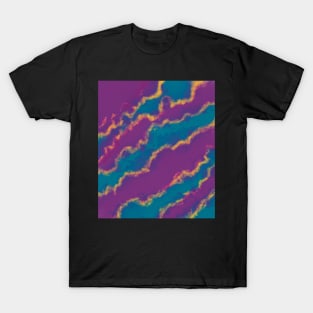 Abstract colorful watercolour diagonal pattern T-Shirt